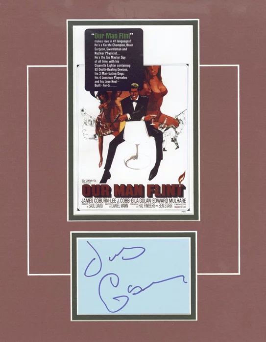 James Coburn autograph