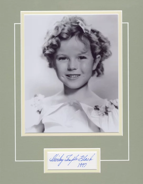 Shirley Temple autograph