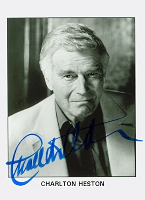 Charlton Heston autograph