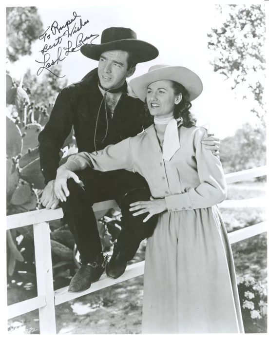 Lash LaRue autograph