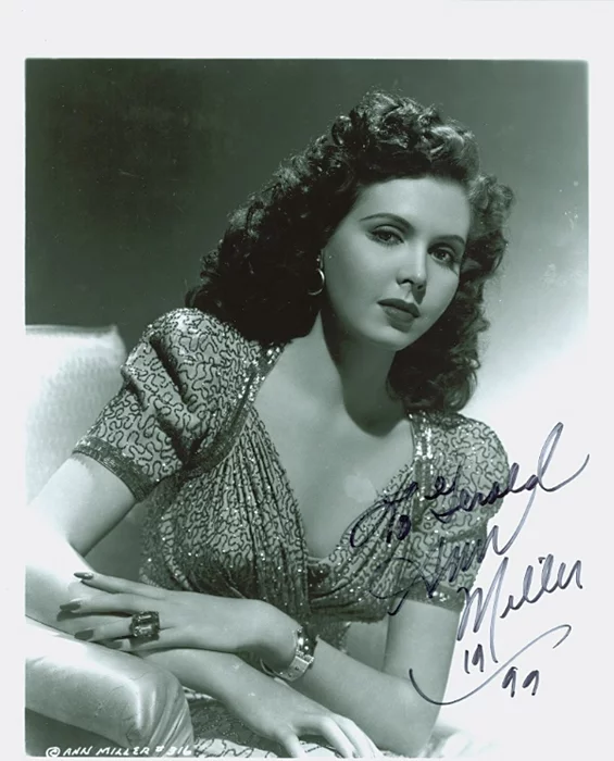 Ann Miller autograph