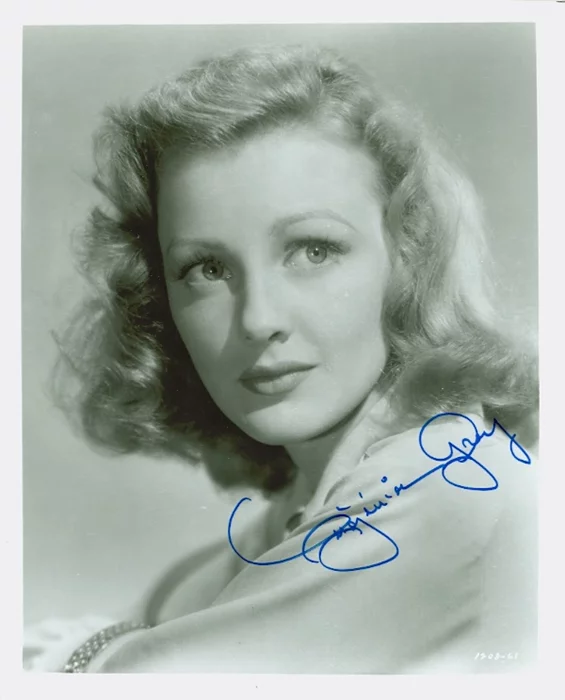 Virginia Grey autograph