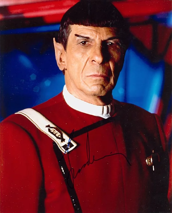 Leonard Nimoy autograph