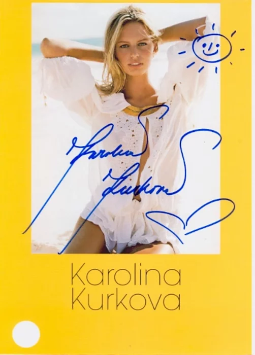 Karolina Kurkova autograph