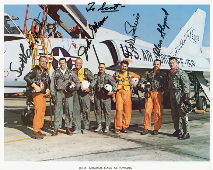 Mercury Astronauts autograph
