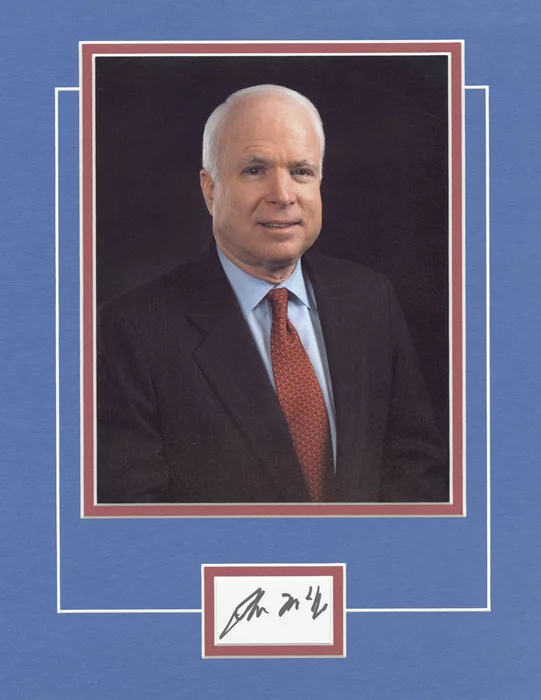 John McCain autograph