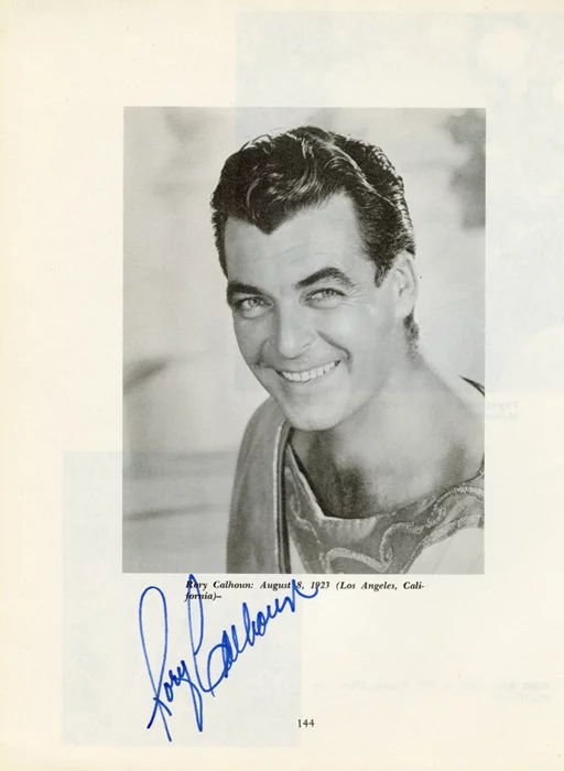 Rory Calhoun autograph