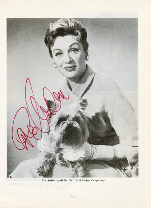 Eve Arden autograph