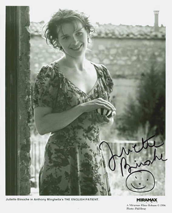 Juliette Binoche autograph