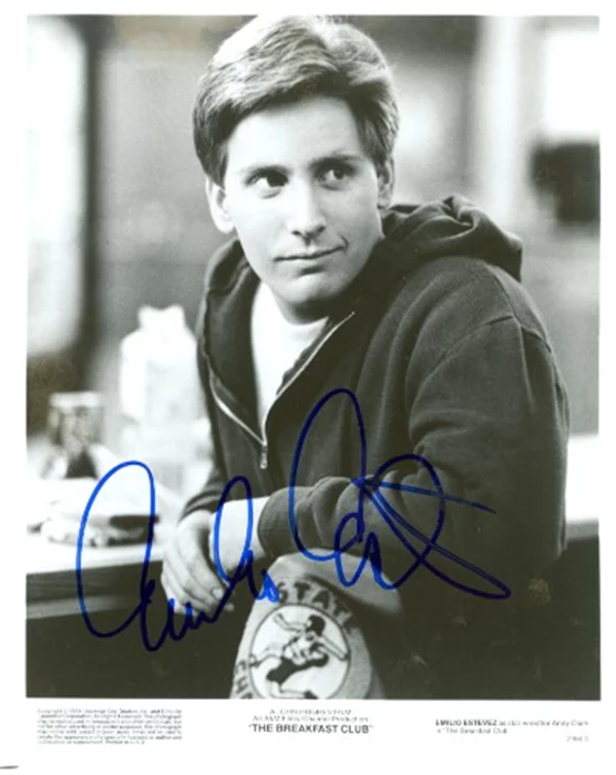Emilio Estevez autograph