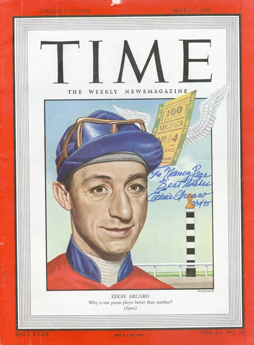 Eddie Arcaro autograph