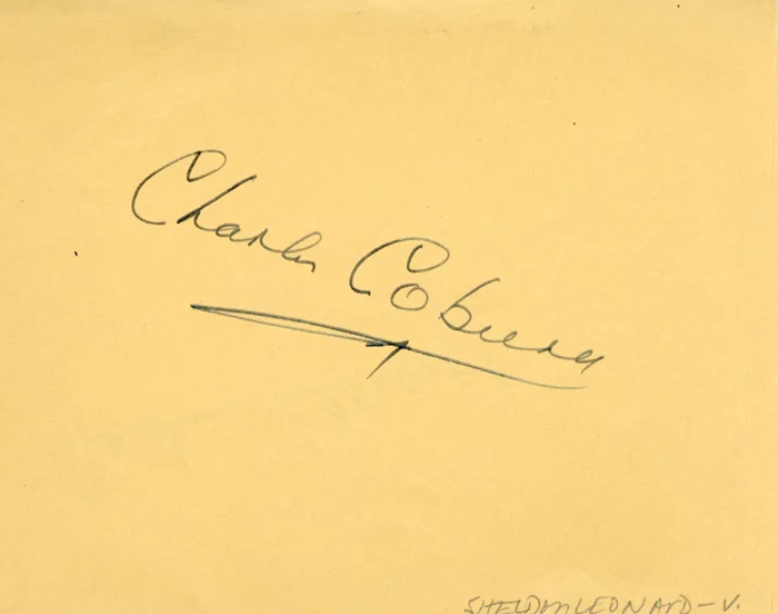 Charles Coburn autograph