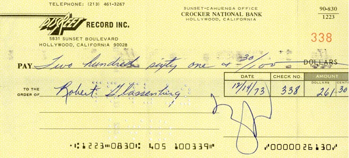 Frank Zappa autograph