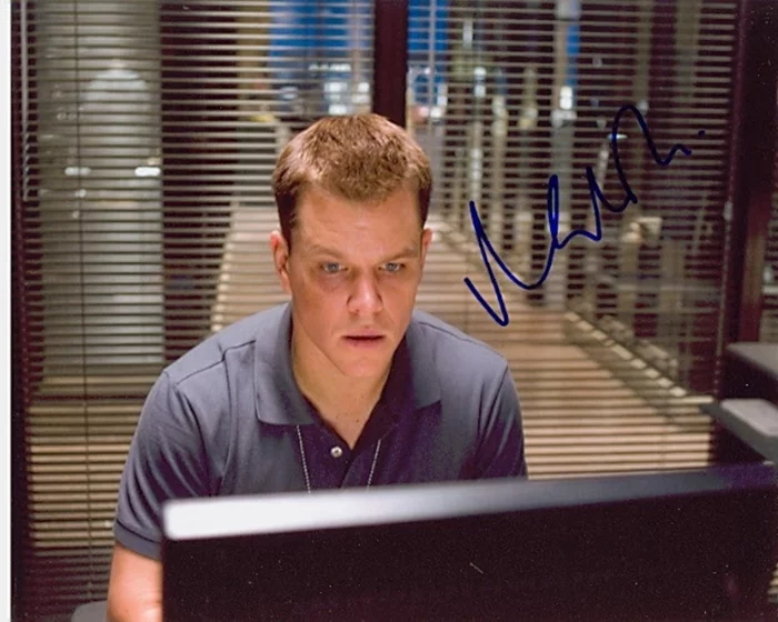 Matt Damon autograph