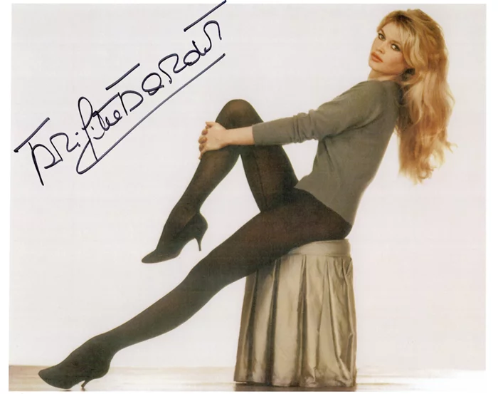 Brigitte Bardot autograph