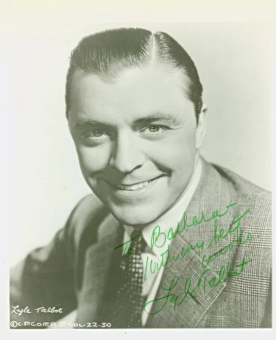 Lyle Talbot autograph
