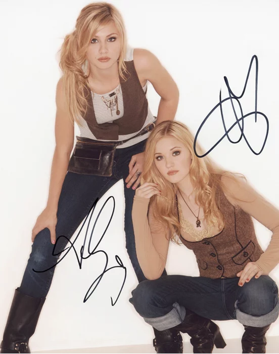 AJ and Aly Michalka autograph