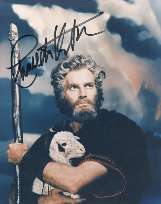 Charlton Heston autograph