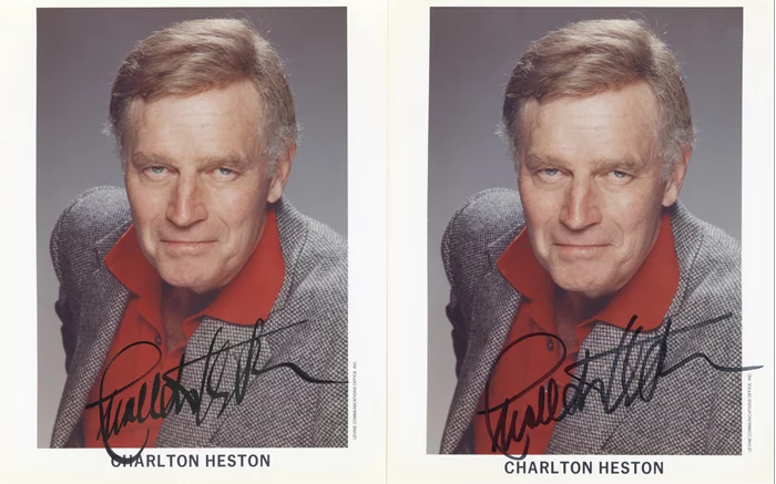 Charlton Heston autograph