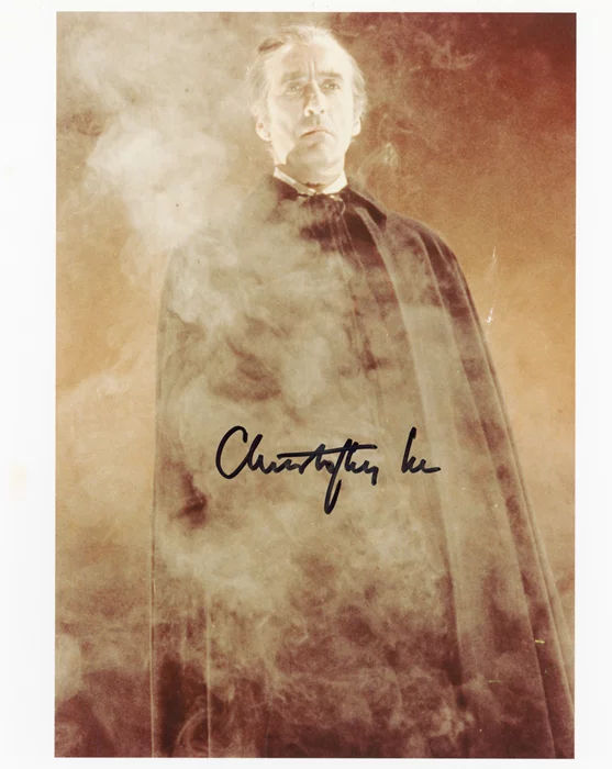 Christopher Lee autograph