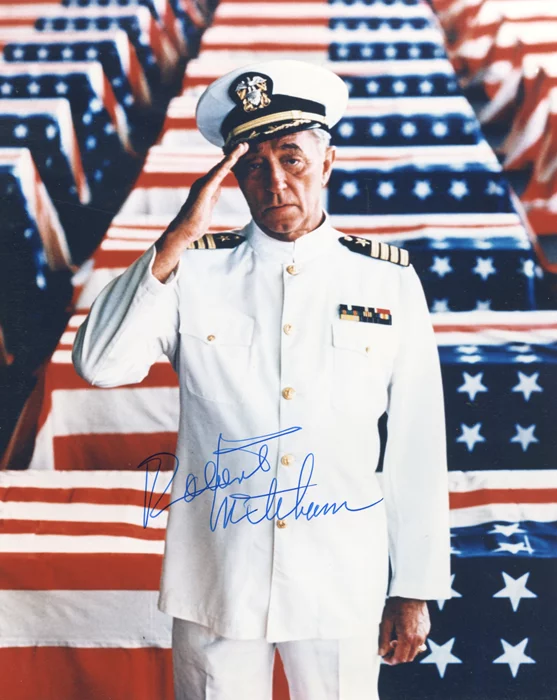 Robert Mitchum autograph