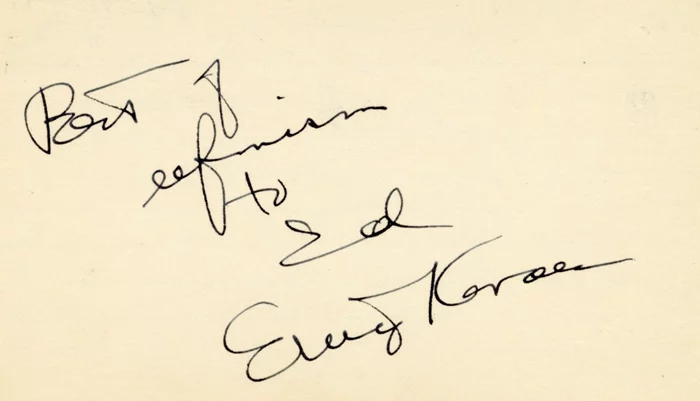 Ernie Kovacs autograph