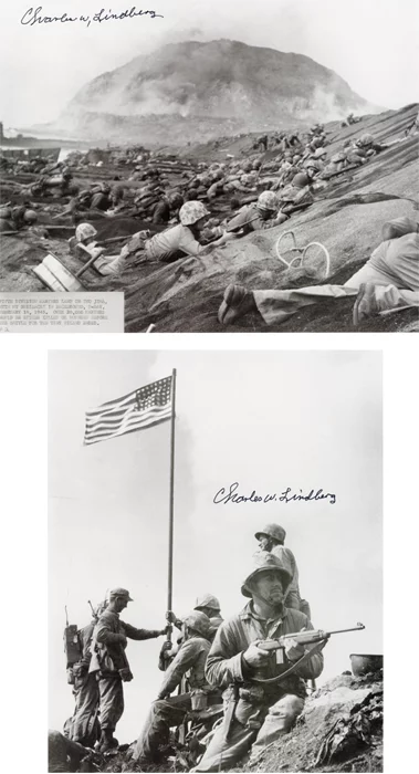 Charles W. Lindberg autograph