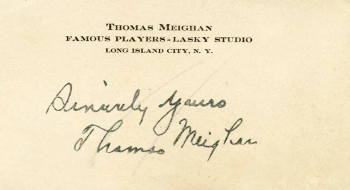 Thomas Meighan autograph