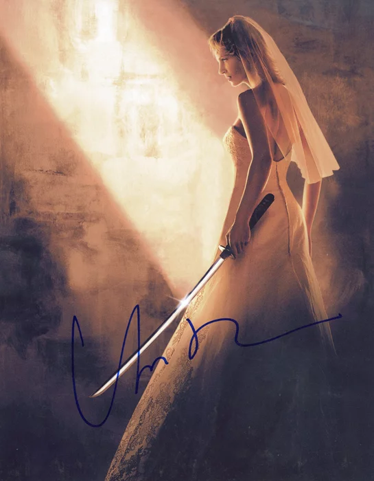 Uma Thurman autograph