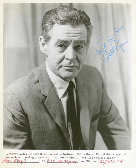 Robert Ryan autograph