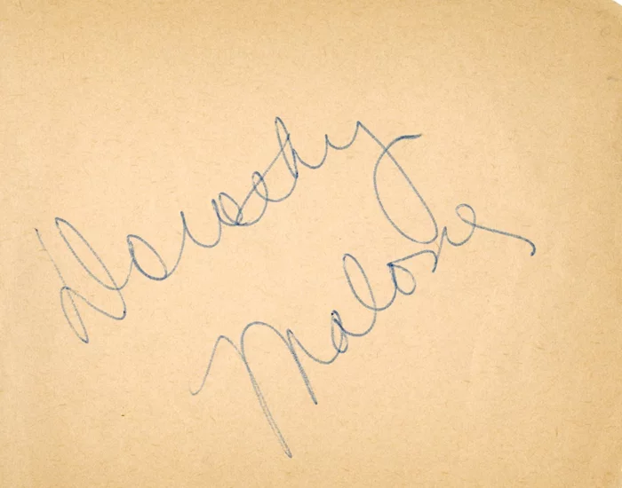 Dorothy Malone autograph