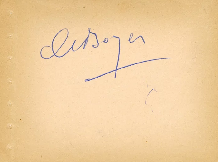 Charles Boyer autograph
