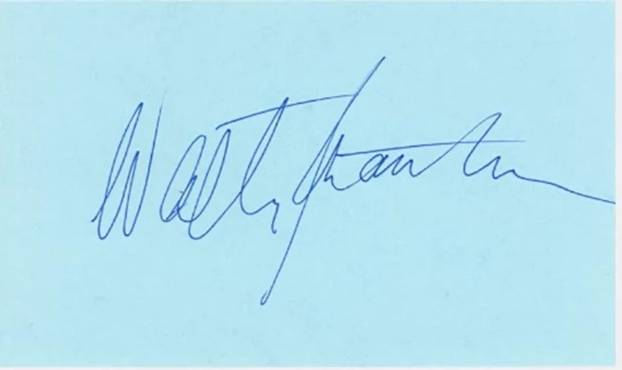 Walter Matthau autograph