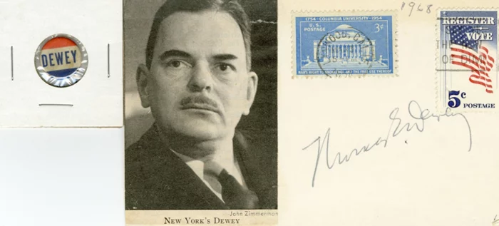 Thomas E. Dewey autograph