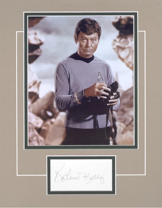 Deforest Kelley autograph