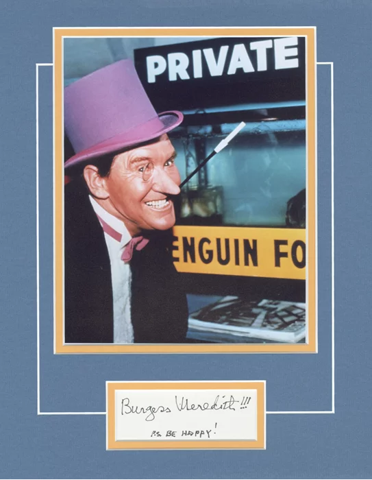 Burgess Meredith autograph