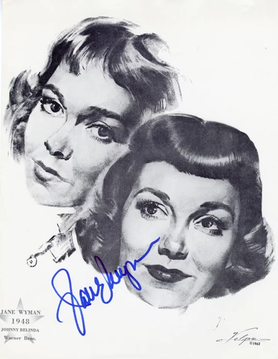 Jane Wyman autograph