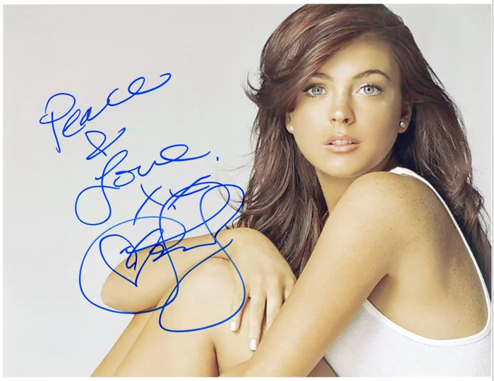Lindsay Lohan autograph
