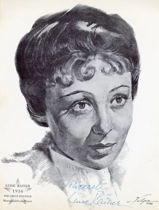 Luise Rainer autograph