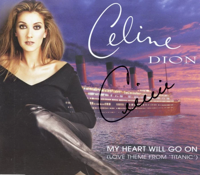 Celine Dion autograph