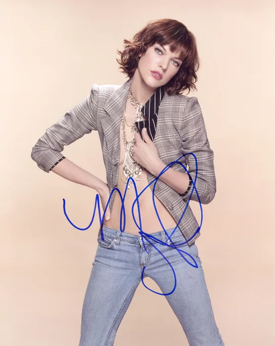 Milla Jovovich autograph