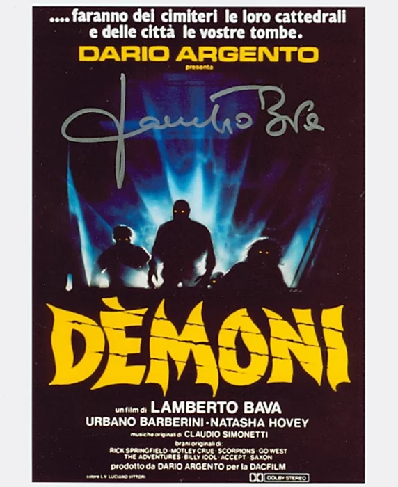 Lamberto Bava autograph