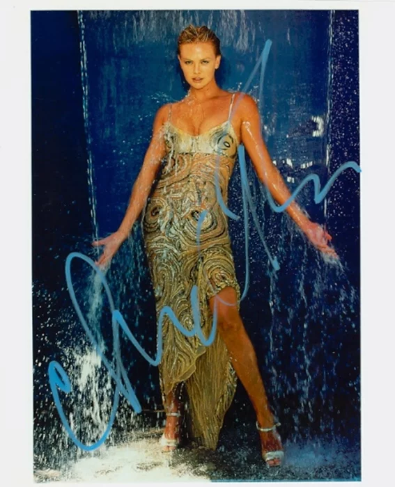 Charlize Theron autograph