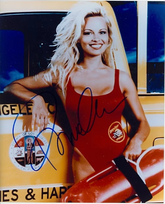 Pamela Anderson autograph