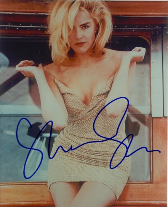 Sharon Stone autograph
