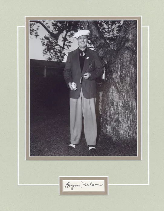 Byron Nelson autograph