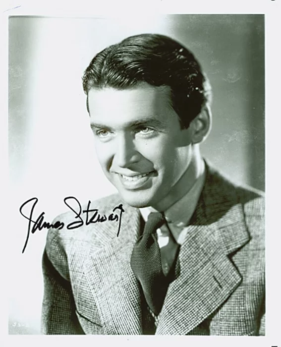 James Stewart autograph