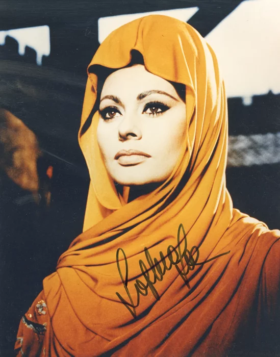Sophia Loren autograph