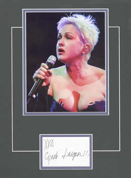 Cyndi Lauper autograph