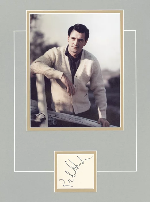 Rock Hudson autograph